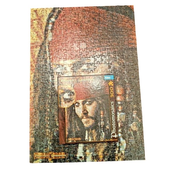Pirates of the Caribbean Jack Sparrow Photomosaic 300 Piece Jigsaw Puzzle - Picture 4 of 9